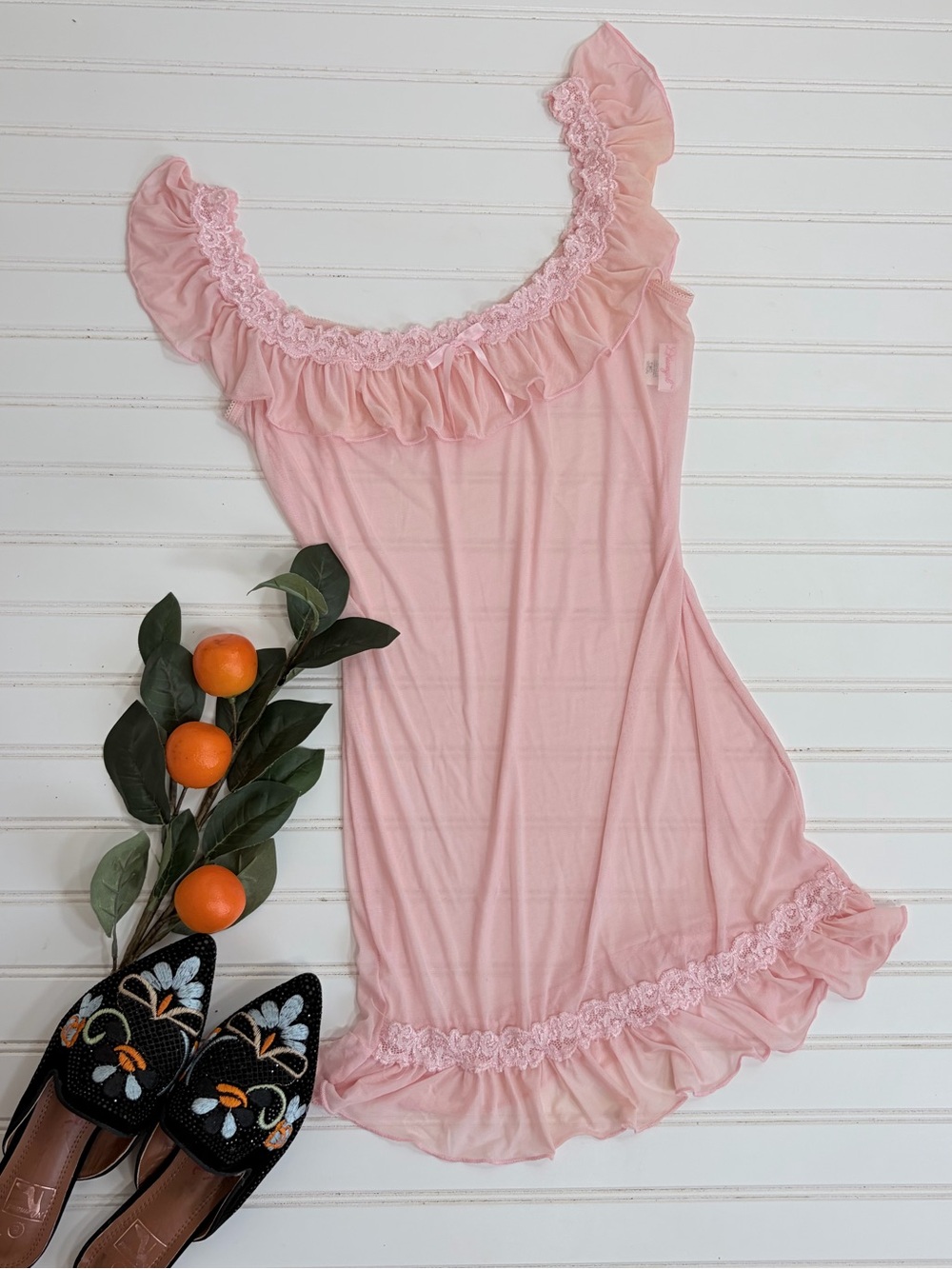 Dreamgirl Lace Trimmed Chemise
